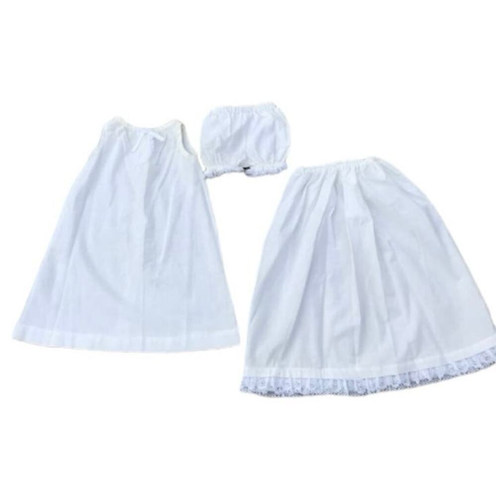 Victorian Handmade Baby Christening 3 piece gown set